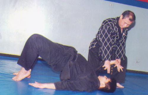 Mestre Kim e Kiosanin Pedro na Academia do Bom Retiro
